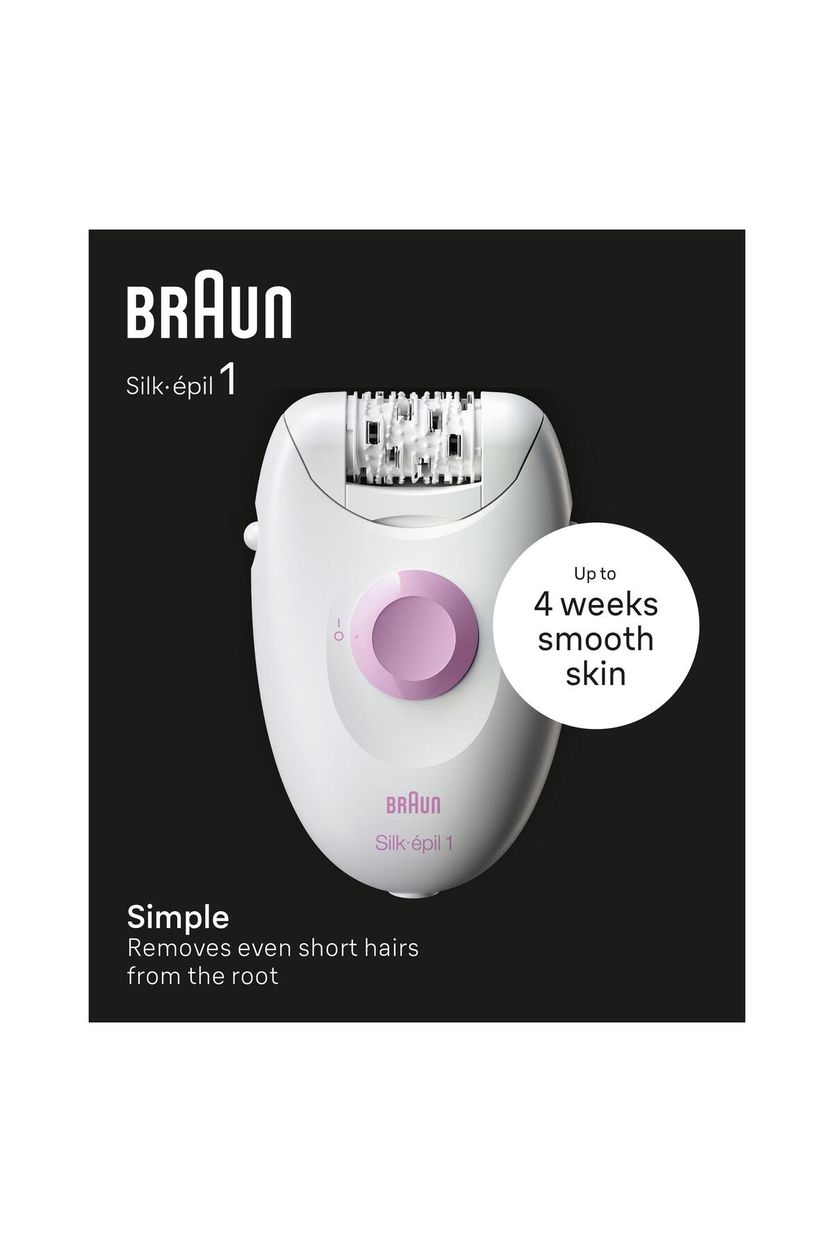 BRAUN SİLK-ÉPİL 1 1-000 EPİLATÖR-