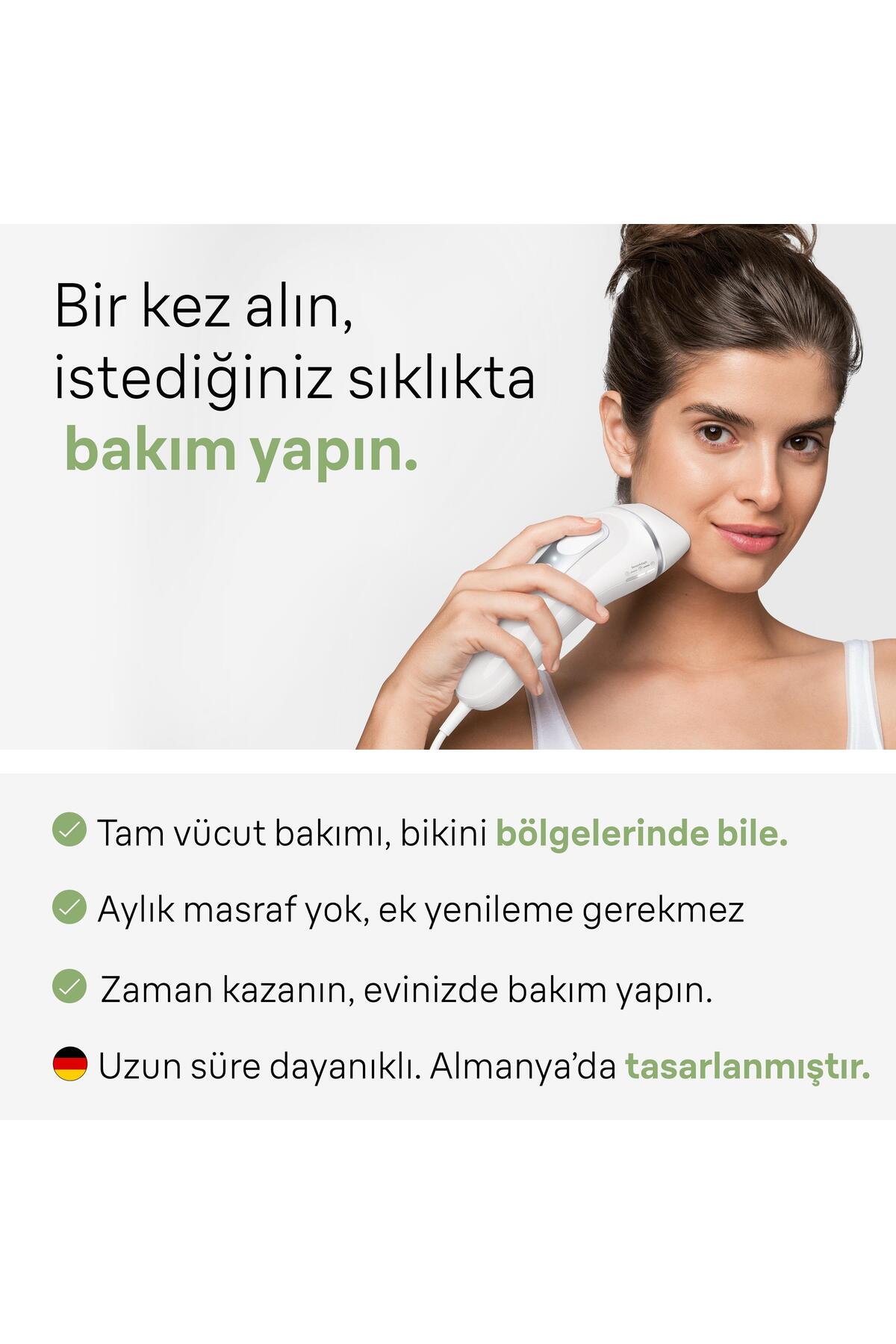 Braun IPL Silk·expert Pro 3, Evde Tüy Alma, Çanta, Venus Tıraş Makinesi, 2 Başlık ile, PL3132-