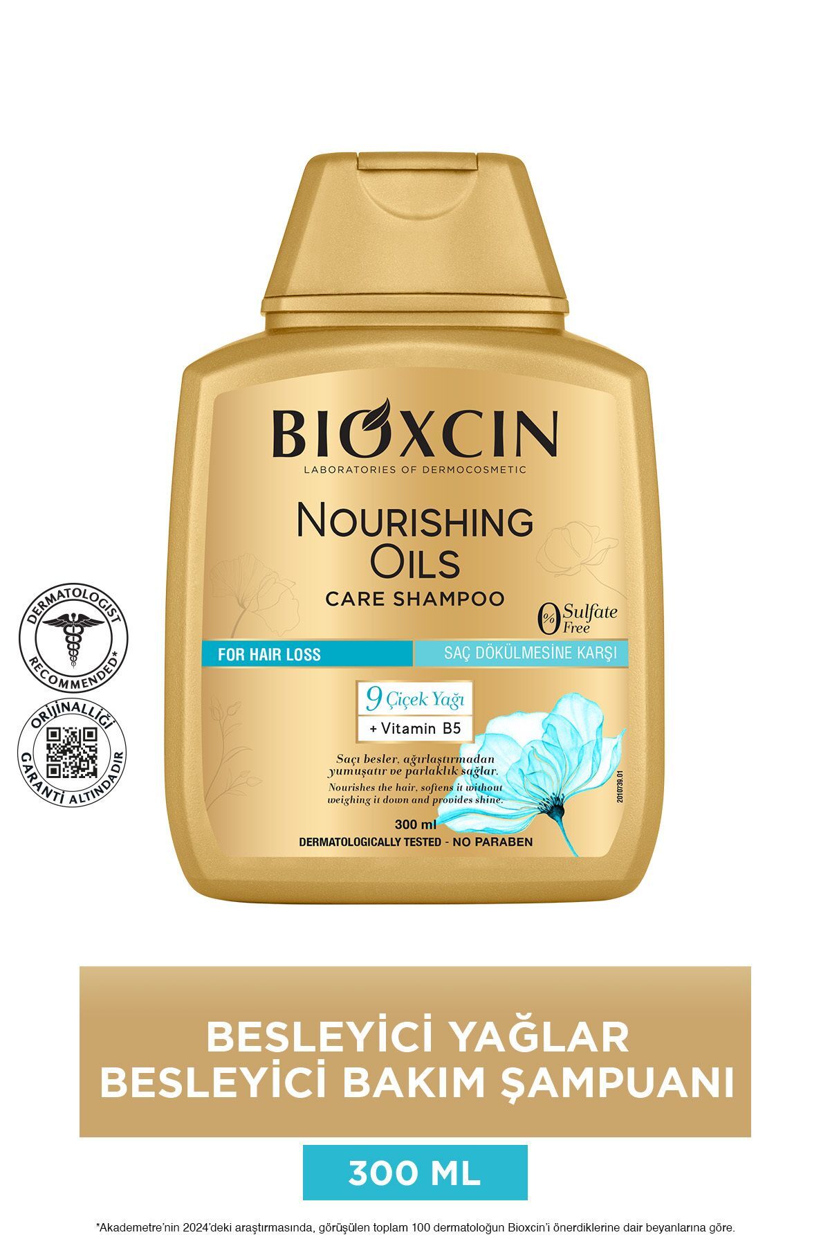BİOXCİN BESLEYİCİ YAĞLAR KURU VE YIPRANMIŞ SAÇLAR IÇİN ŞAMPUAN 300 ML-