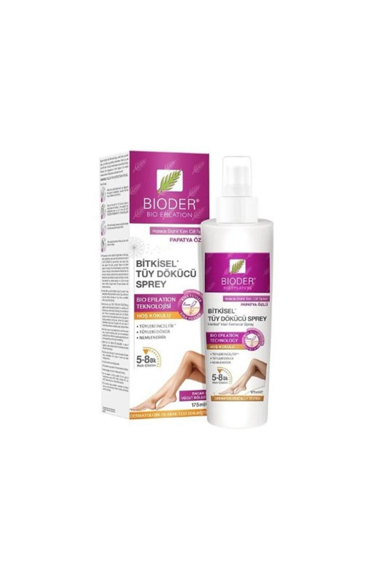 BİODER BİTKİSEL TÜY DÖKÜCÜ SPREY 175 ML-