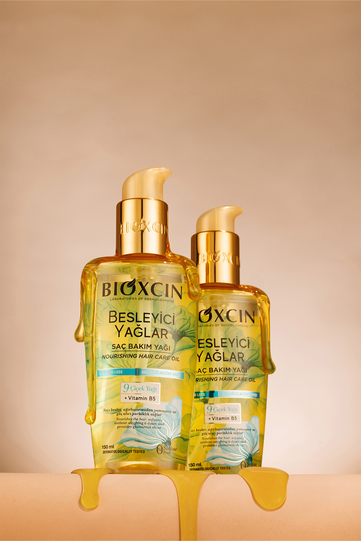 BİOXCİN BESLEYİCİ YAĞLAR SAÇ BAKIM YAĞI 150 ML - SÜLFATSIZ. KURU VE YIPRANMIŞ SAÇLAR SAÇ DÖKÜLME KARŞITI-