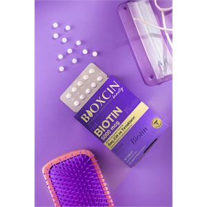 BİOXCİN BİOTİN 5.000 MCG 30 TABLET - BİOTİN + ÇİNKO 15 MG SAÇ VE TIRNAK VİTAMİNİ 2 Lİ AVANTAJ PAKET-