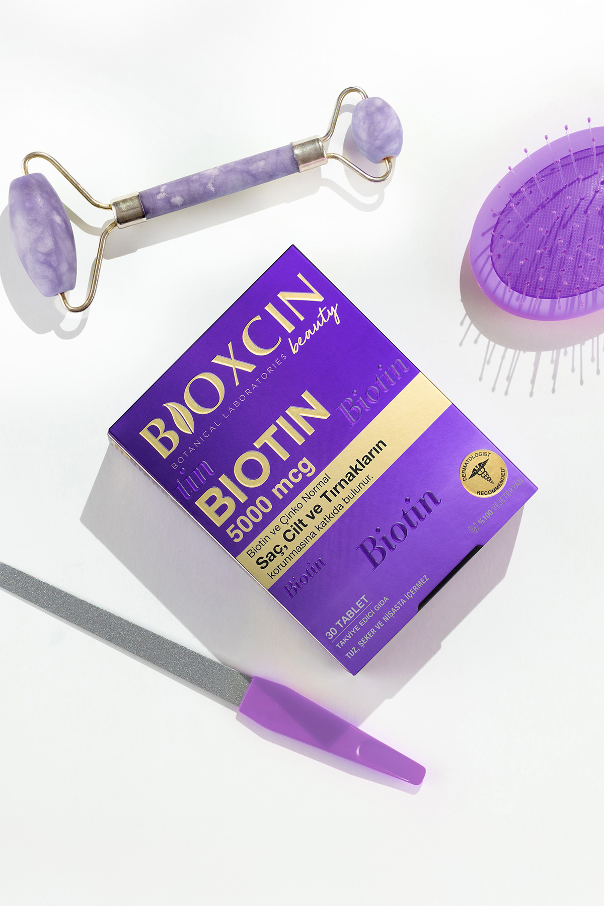 BİOXCİN BİOTİN 5.000 MCG 30 TABLET - BİOTİN + ÇİNKO 15 MG SAÇ VE TIRNAK VİTAMİNİ 2 Lİ AVANTAJ PAKET-
