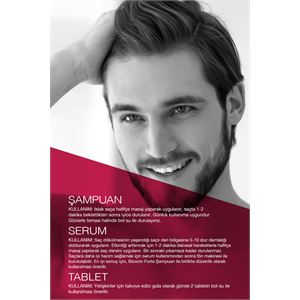 BİOXCİN FORTE YOĞUN BAKIM KİTİ (TABLET-ŞAMPUAN-SERUM) YOĞUN SAÇ DÖKÜLMESİ SETİ-