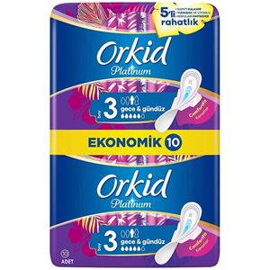 ORKİD PLATİNUM GECE & GÜNDÜZ (BOY 3) 10 ADET HİJYENİK PED-