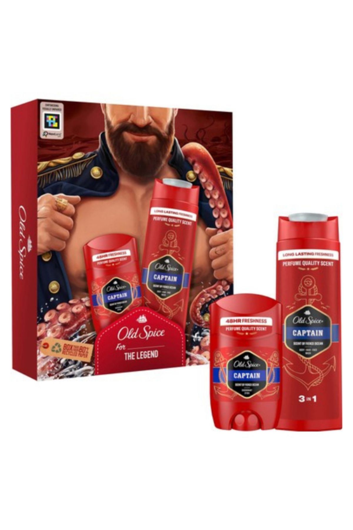 OLD SPİCE CAPTAİN DEO STİCK 50ML & DUŞ JELİ 250ML-