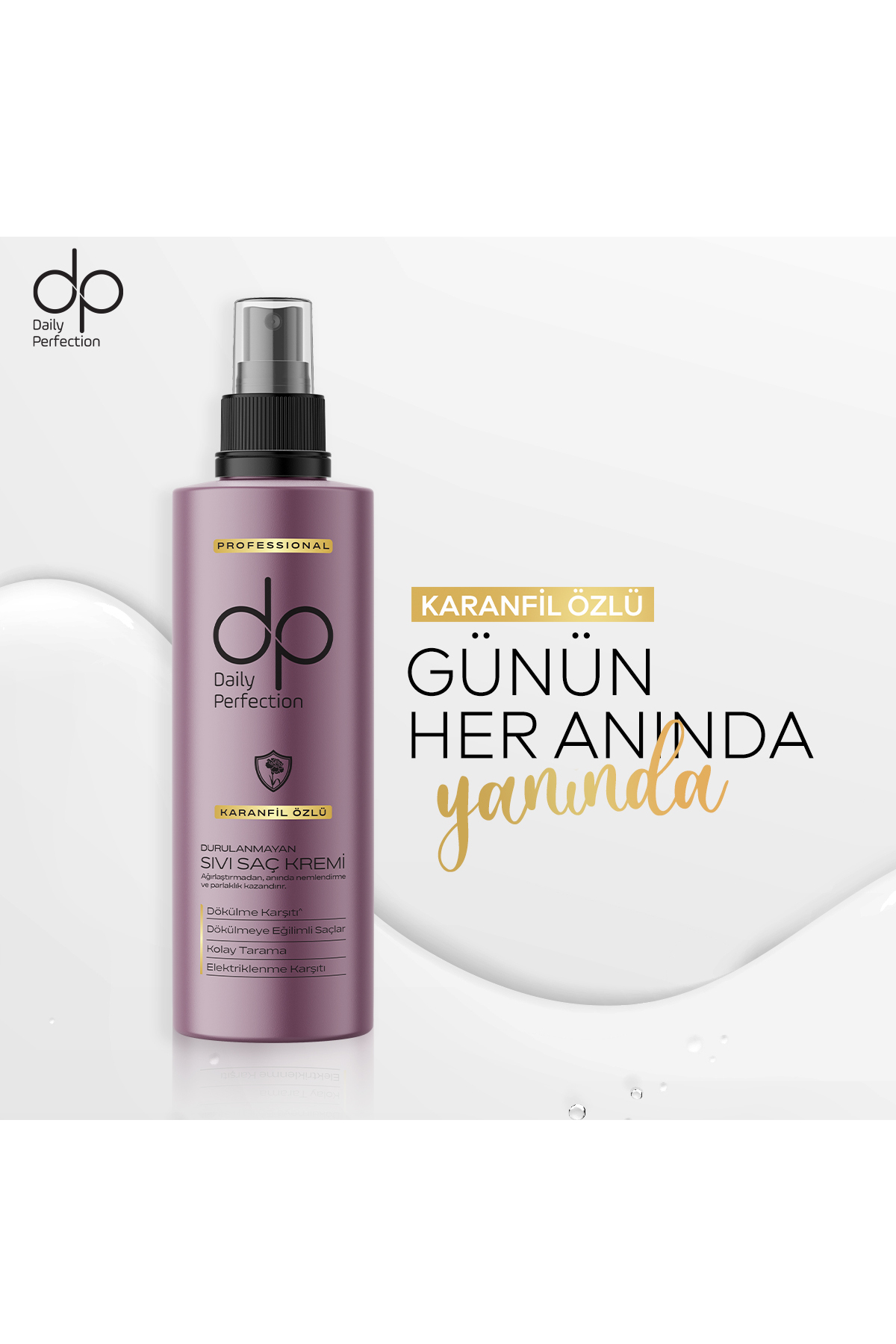DP DAİLY PERFECTİON DP DURULANMAYAN SIVI SAÇ KREMİ 180 ML KARANFİL-