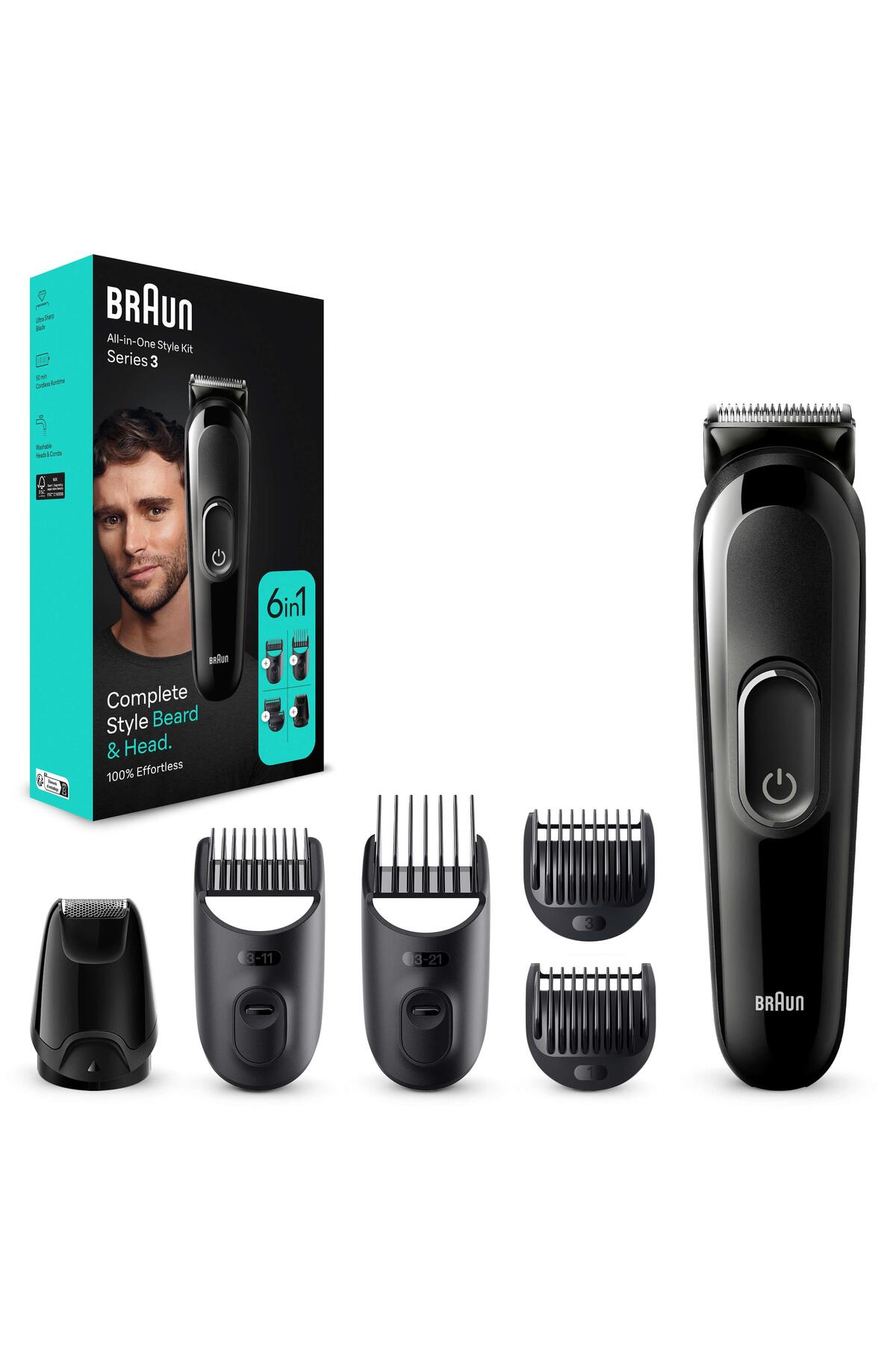 BRAUN SERİES 3 MGK3420 HEPSİ BİR ARADA ŞEKİLLENDİRME SETİ. 6SI 1 ARADA ERKEK-