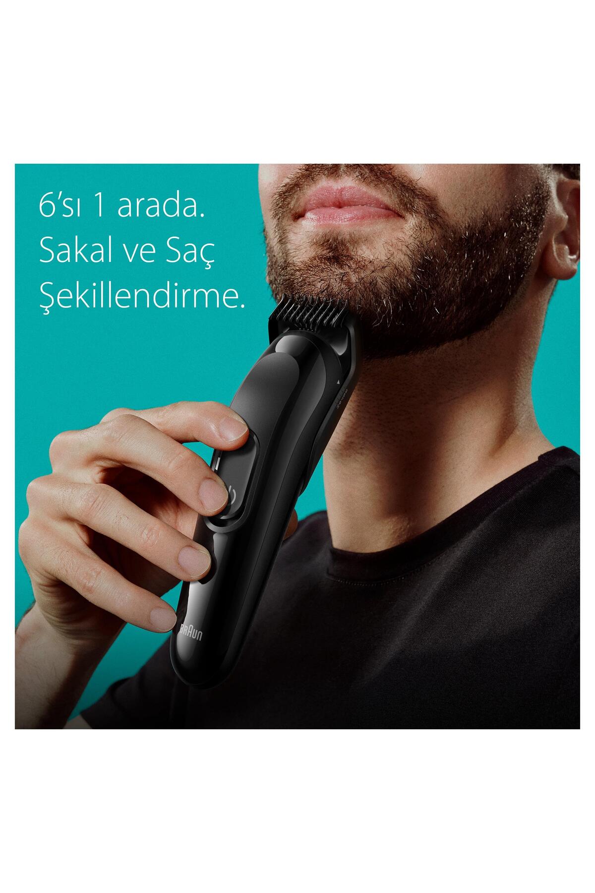 BRAUN SERİES 3 MGK3420 HEPSİ BİR ARADA ŞEKİLLENDİRME SETİ. 6SI 1 ARADA ERKEK-