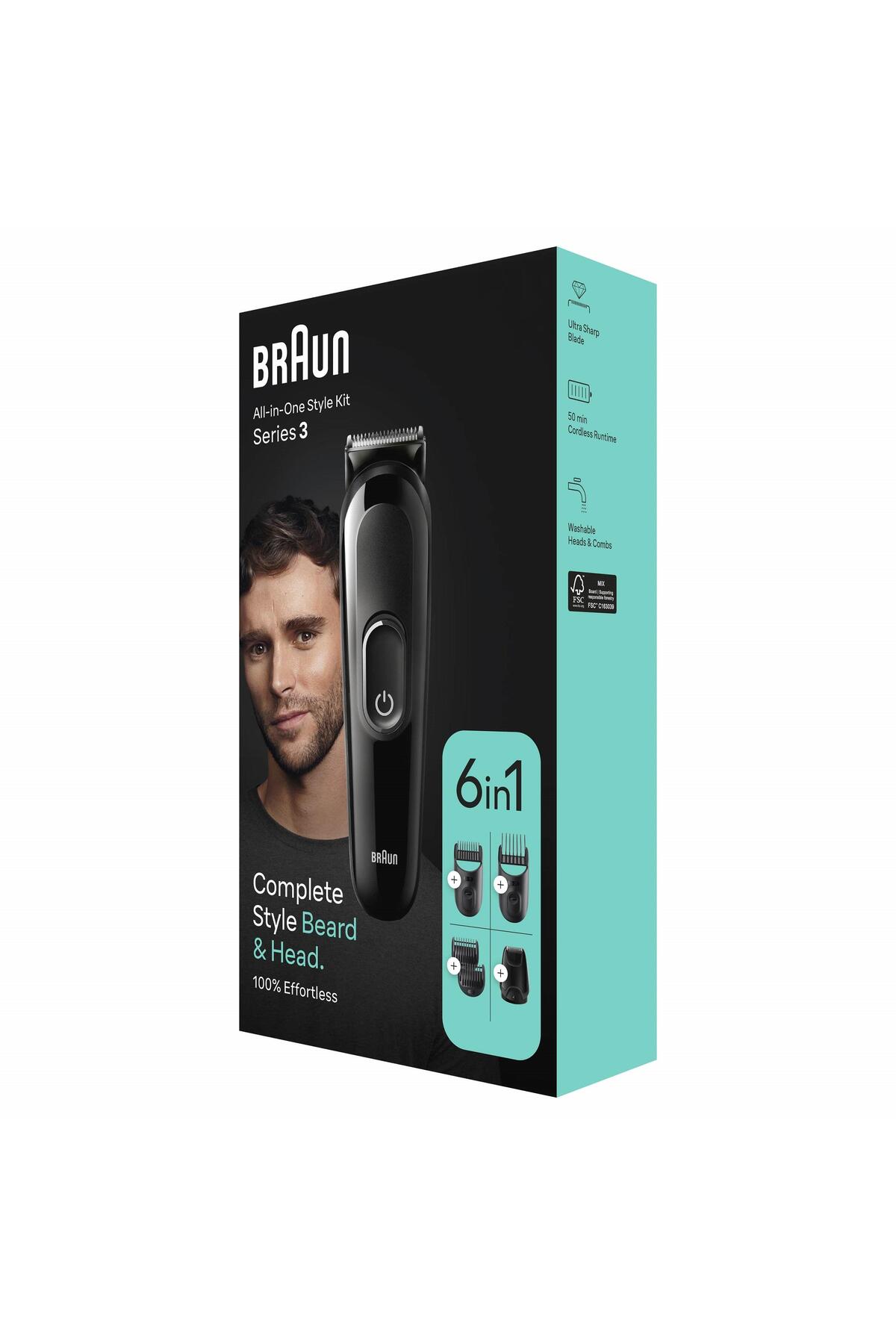 BRAUN SERİES 3 MGK3420 HEPSİ BİR ARADA ŞEKİLLENDİRME SETİ. 6SI 1 ARADA ERKEK-