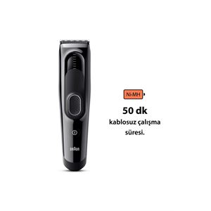 BRAUN SERİES 5 HC5310. ERKEKLER İÇİN 17 UZUNLUK AYARINA SAHİP SAÇ KESME MAKİNESİ-