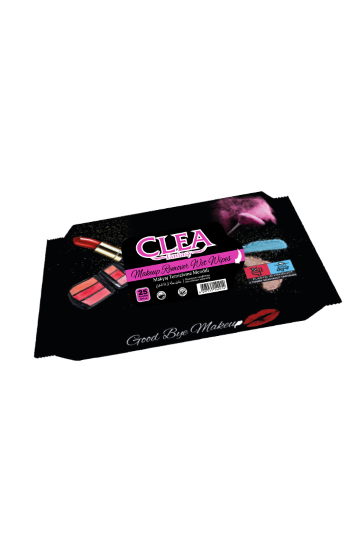 CLEA FANTASY AQUELLA FASHİON MAKYAJ TEMİZLEME ISLAK MENDİLİ 25Lİ-