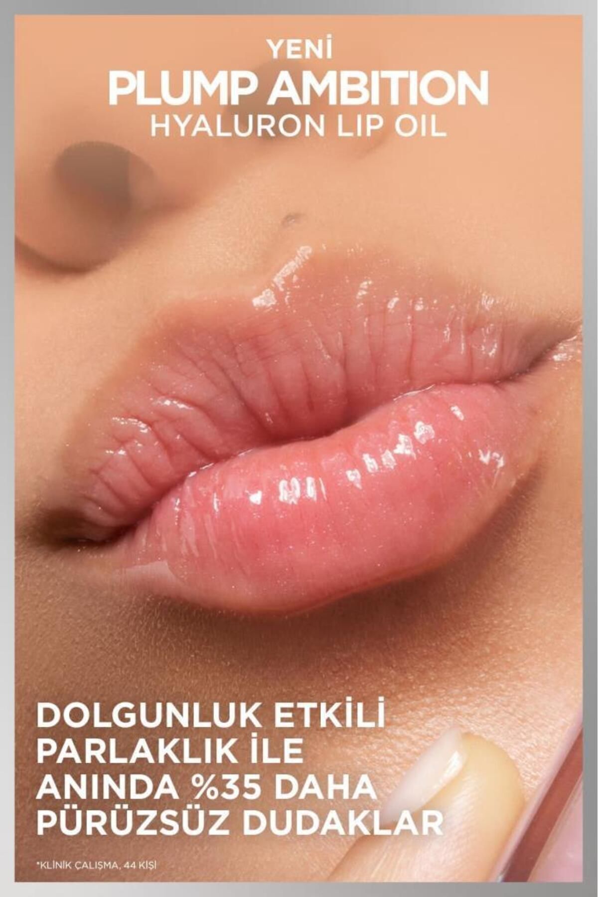 L'Oreal Paris Plump Ambition Hyaluron Lip Oil Besleyici ve Nemlendirici Dudak Parlatıcısı - 601 Worth It-