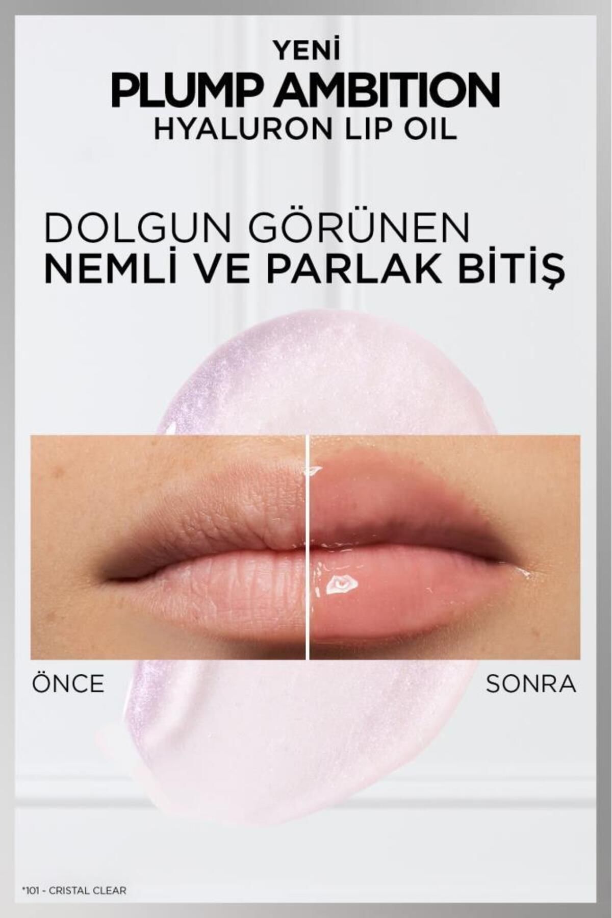 L'Oreal Paris Plump Ambition Hyaluron Lip Oil Besleyici ve Nemlendirici Dudak Parlatıcısı - 641 Latte Glace-