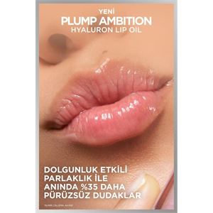 L'Oreal Paris Plump Ambition Hyaluron Lip Oil Besleyici ve Nemlendirici Dudak Parlatıcısı - 380 Rouge In Love-