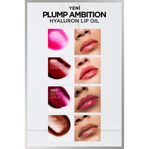 L'Oreal Paris Plump Ambition Hyaluron Lip Oil Besleyici ve Nemlendirici Dudak Parlatıcısı - 380 Rouge In Love-