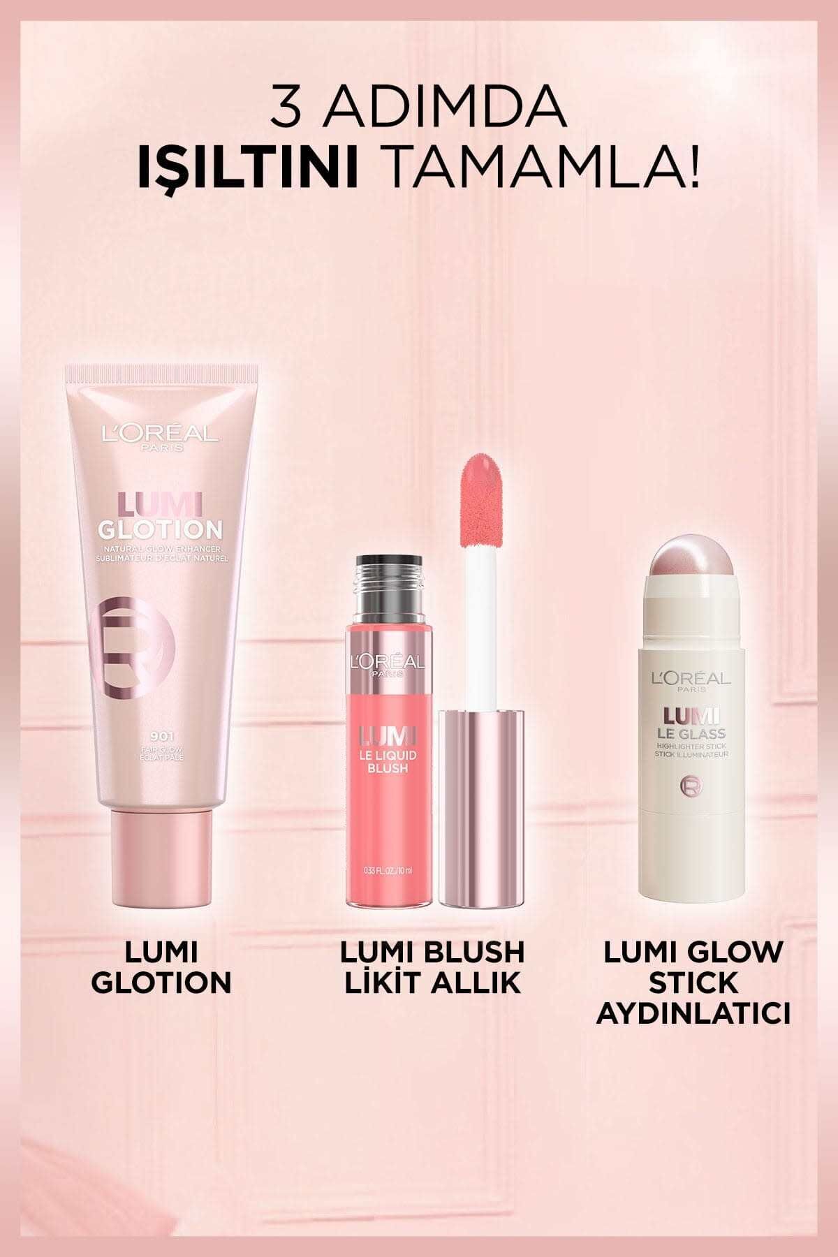 L'Oreal Paris Lumi Blush Likit Allık - Glowy Gold Pink-