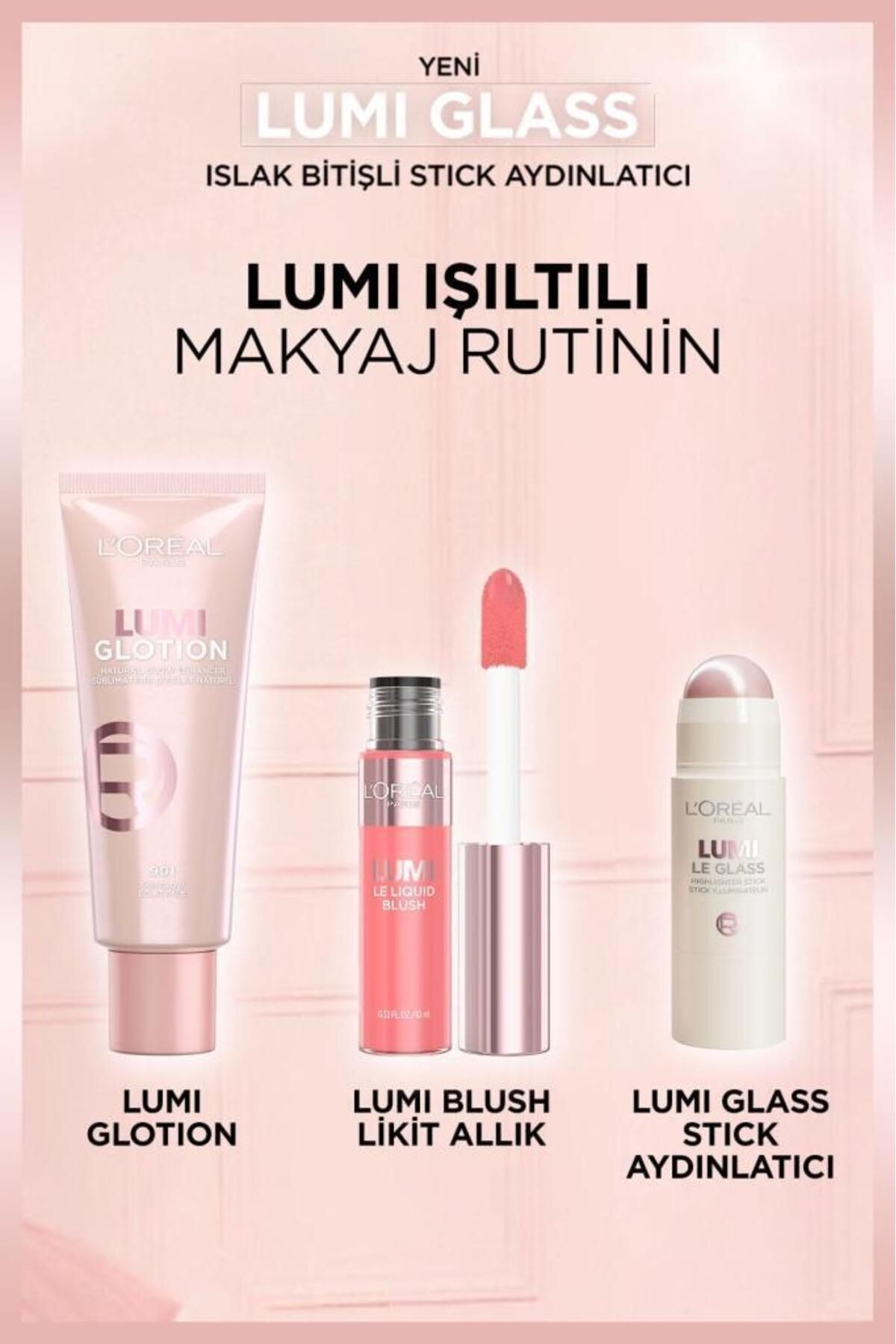 L'Oreal Paris L'Oréal Paris Lumi Glass Islak Bitişli Stick Aydınlatıcı - 610 Glassy Pearl Eclat-