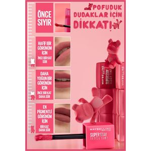 Maybelline New York Maybelline Super Stay Teddy Tint Uzun Süre Kalıcı Likit Mat Tint 40 Petalcore-