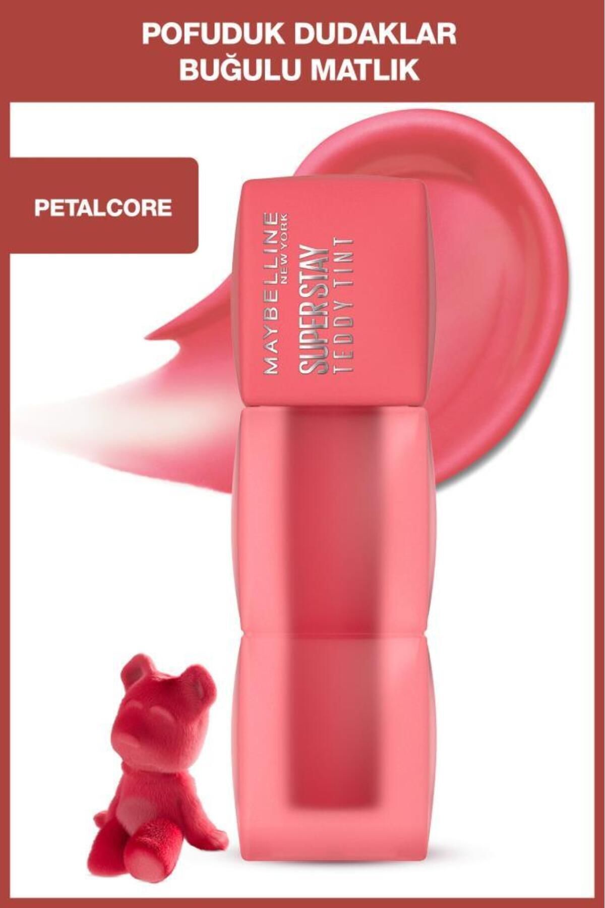 Maybelline New York Maybelline Super Stay Teddy Tint Uzun Süre Kalıcı Likit Mat Tint 40 Petalcore-