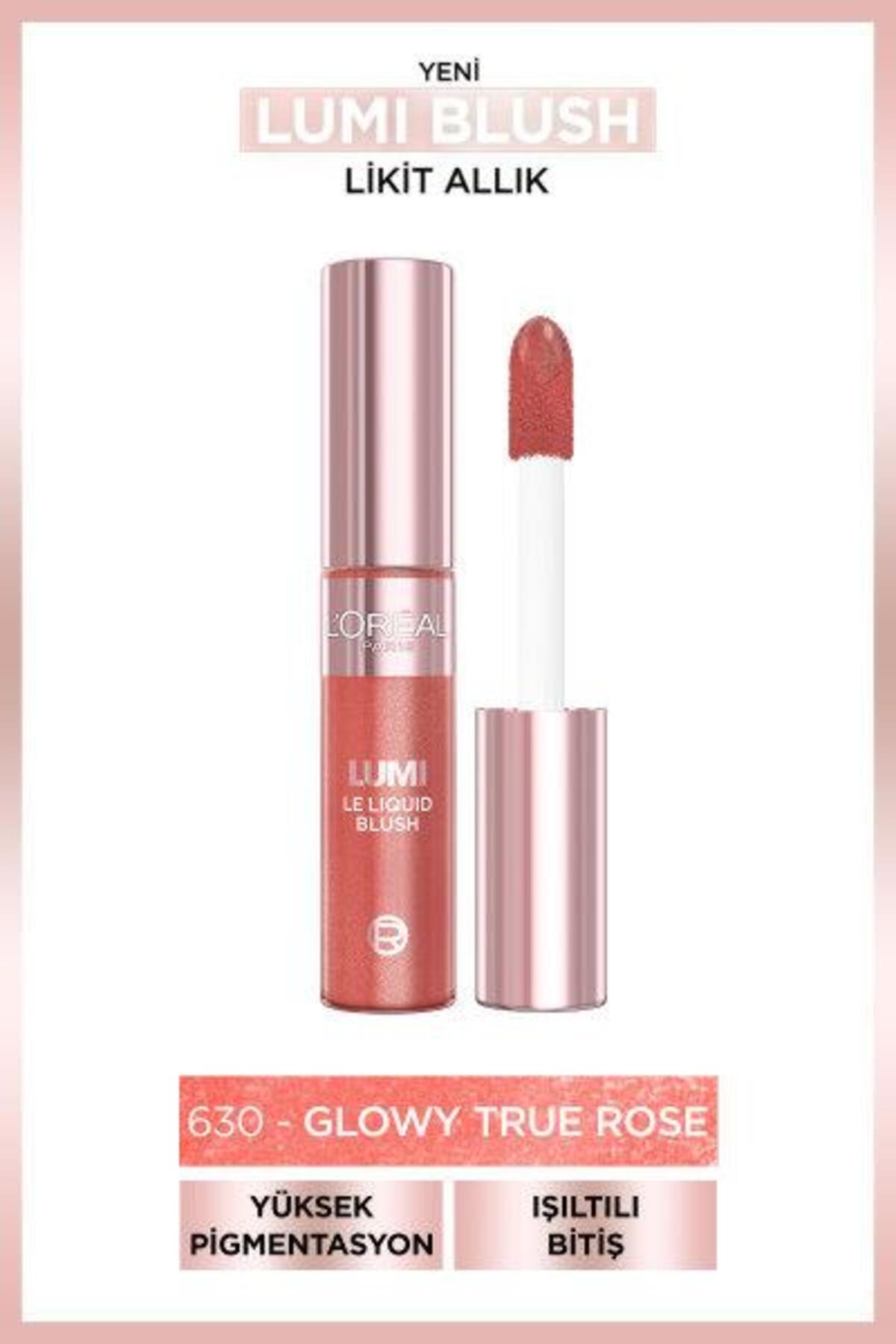 L'Oreal Paris Lumi Blush Likit Allık - Glowy True Rose-