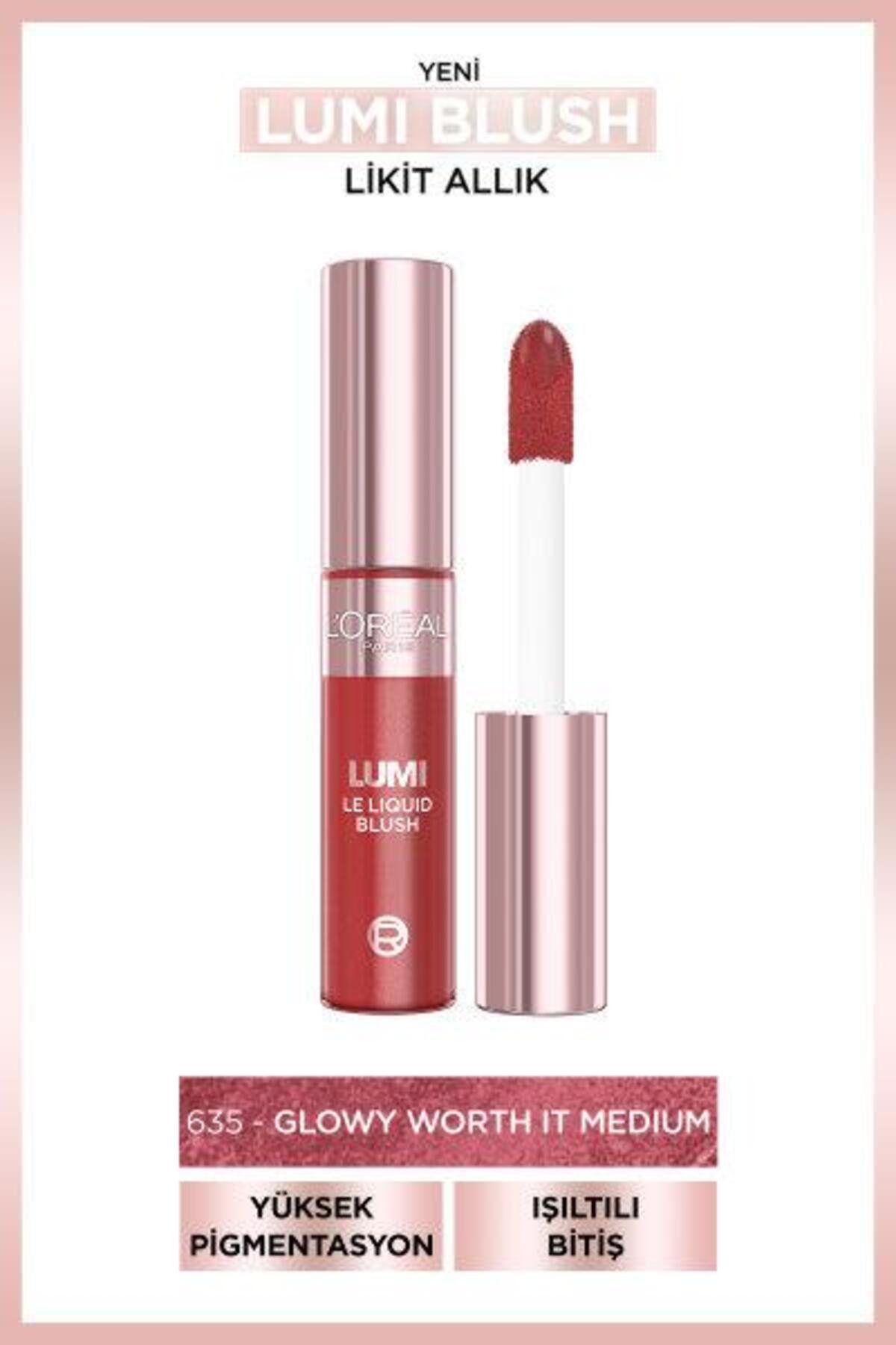 L'Oreal Paris Lumi Blush Likit Allık - Glowy Worth It Medium-