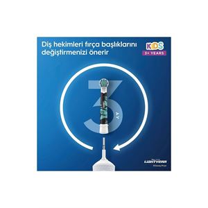ORAL-B D100 VİTALİTY LİGHTYEAR ÖZEL SERİ ÇOCUKLAR IÇİN EKSTRA YUMUŞAK ŞARJ EDİLEBİLİR DİŞ FIRÇASI +-
