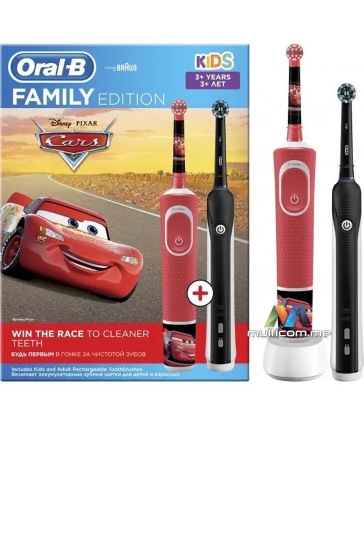 Oral-B Aile Paketi Pro Care 700 + D100 Cars Şarjlı Diş Fırçası-