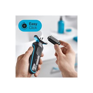 BRAUN YENİ SERİ 5 M1000S KABLOSUZ TIRAŞ MAKİNESİ. AUTOSENSE. EASYCLEAN. EASYCLİCK. ISLAK & KURU-