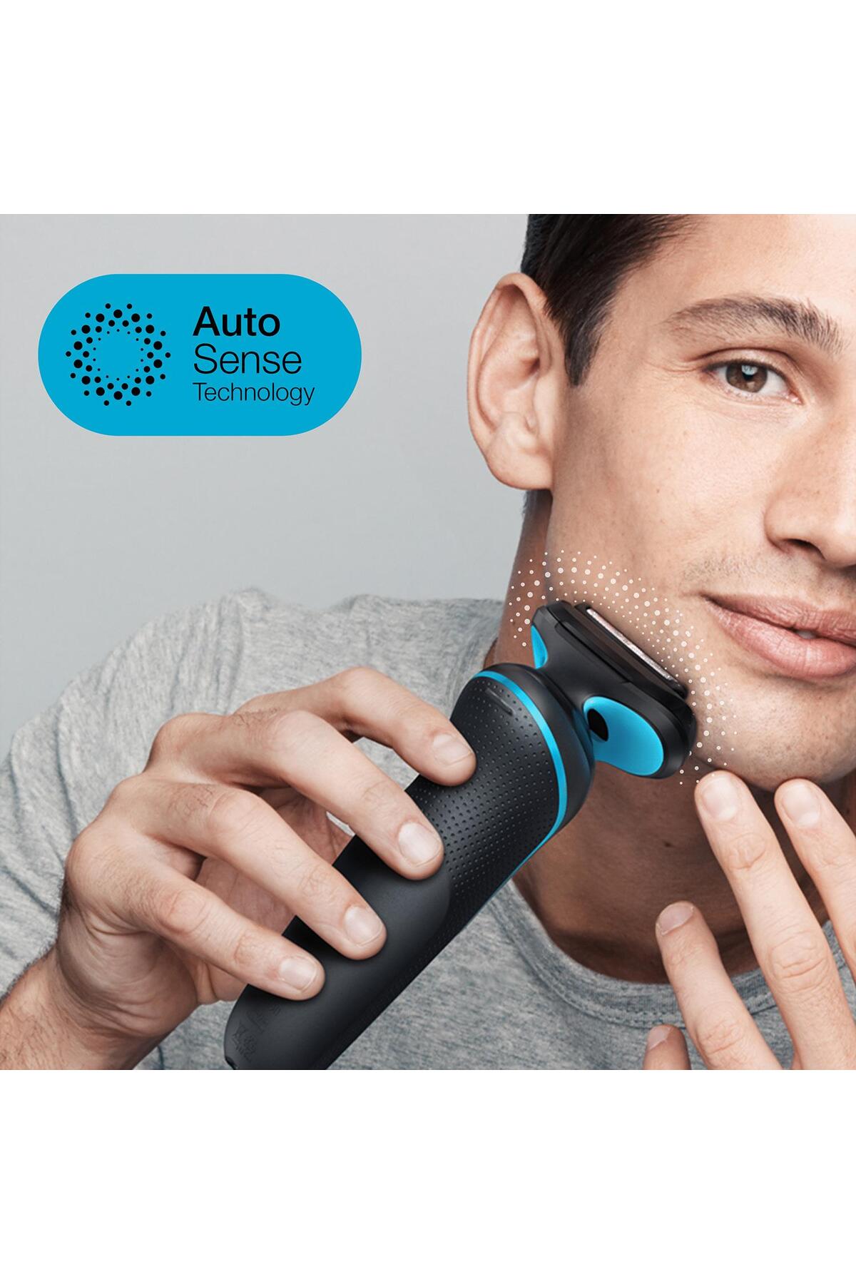 BRAUN YENİ SERİ 5 M1000S KABLOSUZ TIRAŞ MAKİNESİ. AUTOSENSE. EASYCLEAN. EASYCLİCK. ISLAK & KURU-