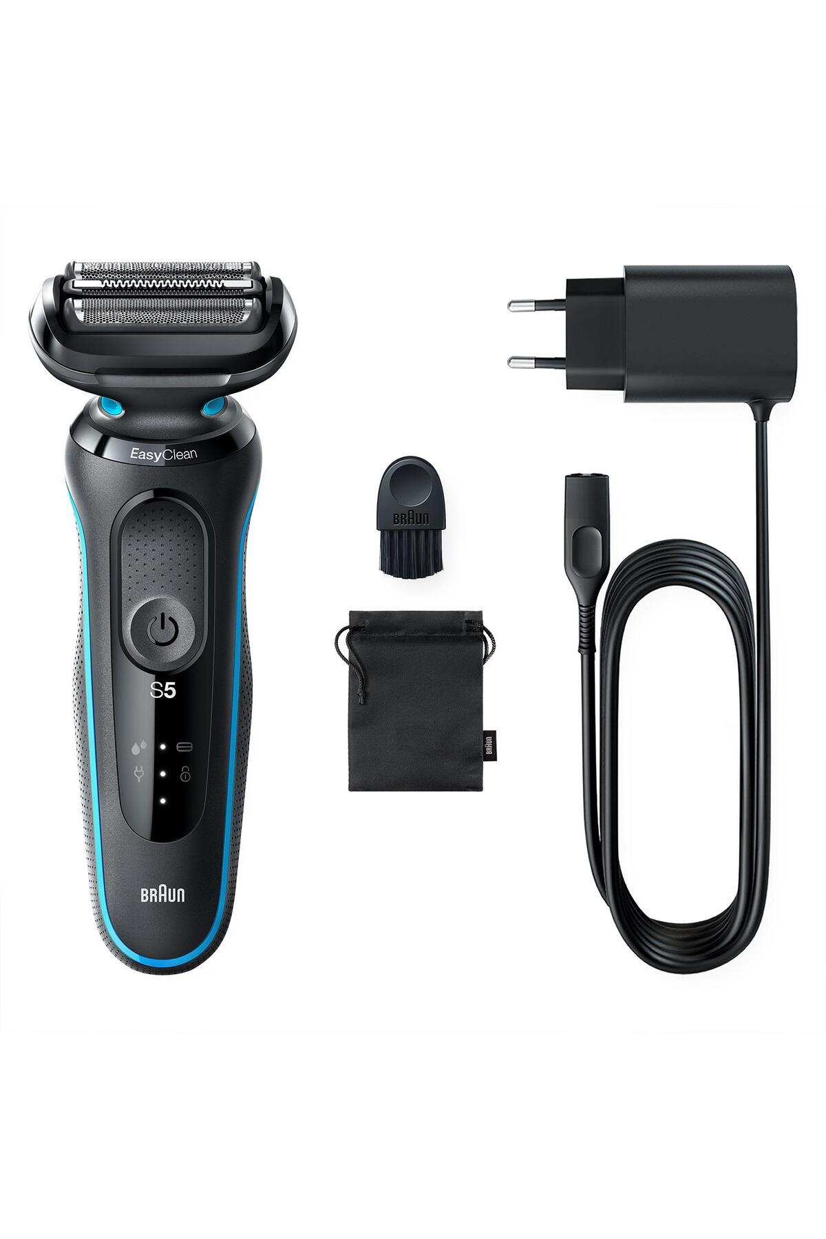 BRAUN YENİ SERİ 5 M1000S KABLOSUZ TIRAŞ MAKİNESİ. AUTOSENSE. EASYCLEAN. EASYCLİCK. ISLAK & KURU-