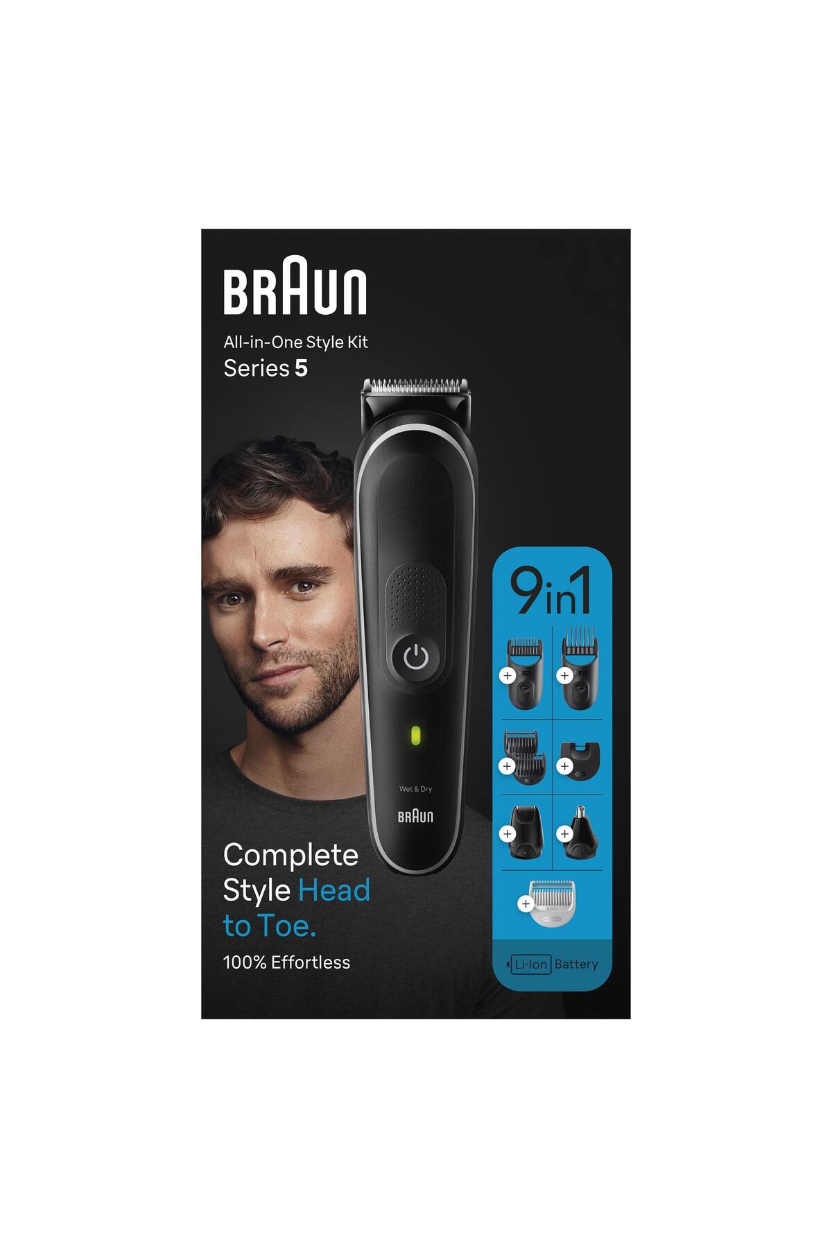 BRAUN SERİES 5 MGK5420 HEPSİ BİR ARADA ŞEKİLLENDİRME SETİ. 9’U 1 ARADA ERKEK BAKIM KİTİ-