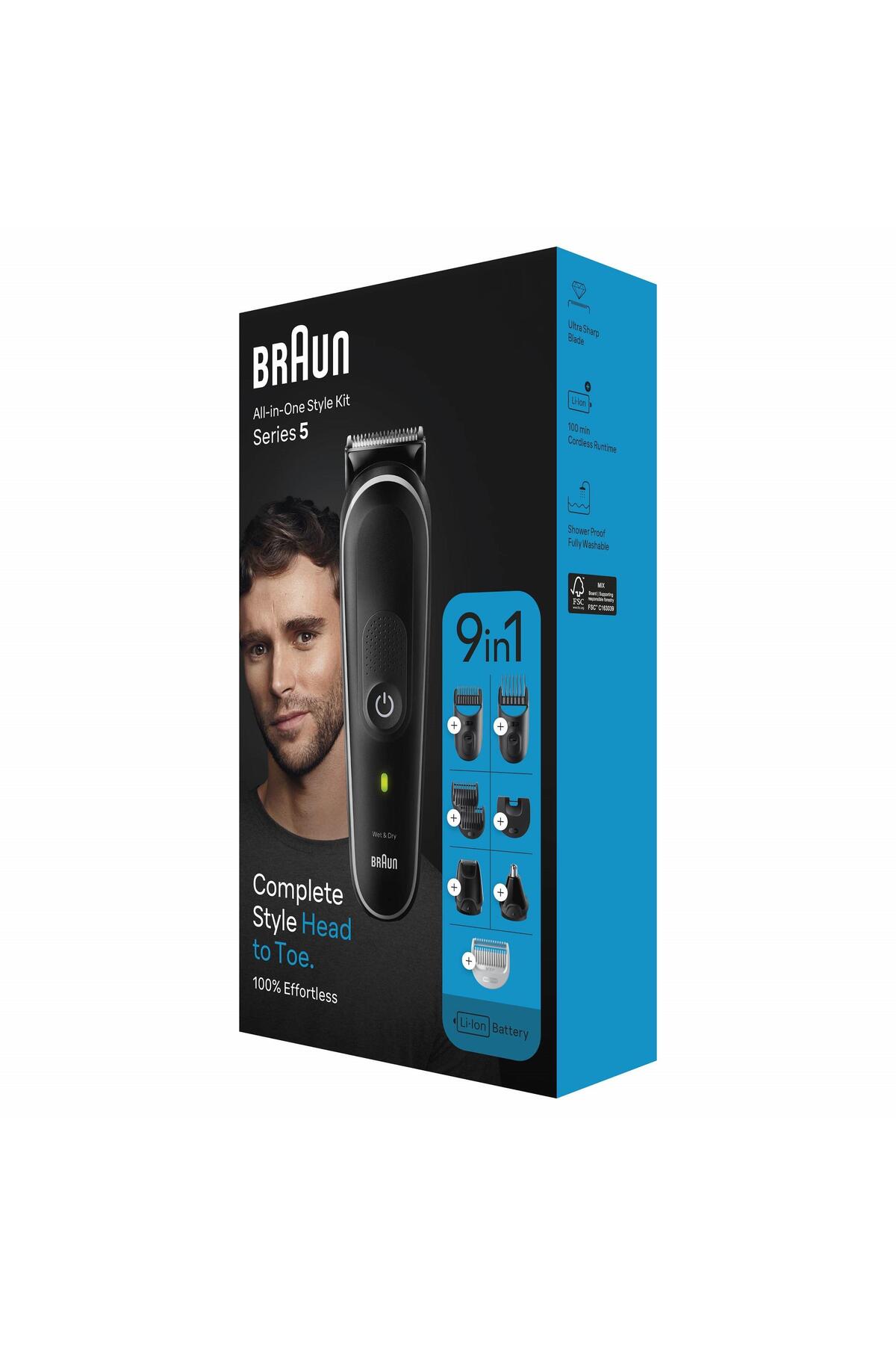 BRAUN SERİES 5 MGK5420 HEPSİ BİR ARADA ŞEKİLLENDİRME SETİ. 9’U 1 ARADA ERKEK BAKIM KİTİ-