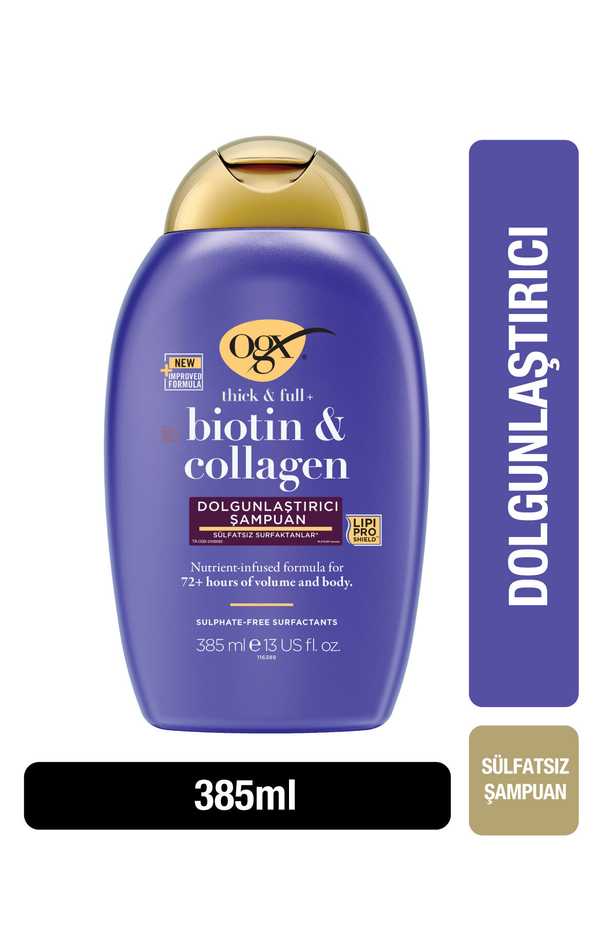 OGX DOLGUNLAŞTİRİCİ BİOTİN & KOLAJEN SÜLFATSIZ ŞAMPUAN 385 ML-