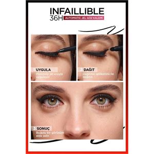 LOREAL PARİS INFAİLLİBLE GEL AUTOMATİC EYELİNER - JEL GÖZ KALEMİ NO: 12 BRONZED ESPRESSO-