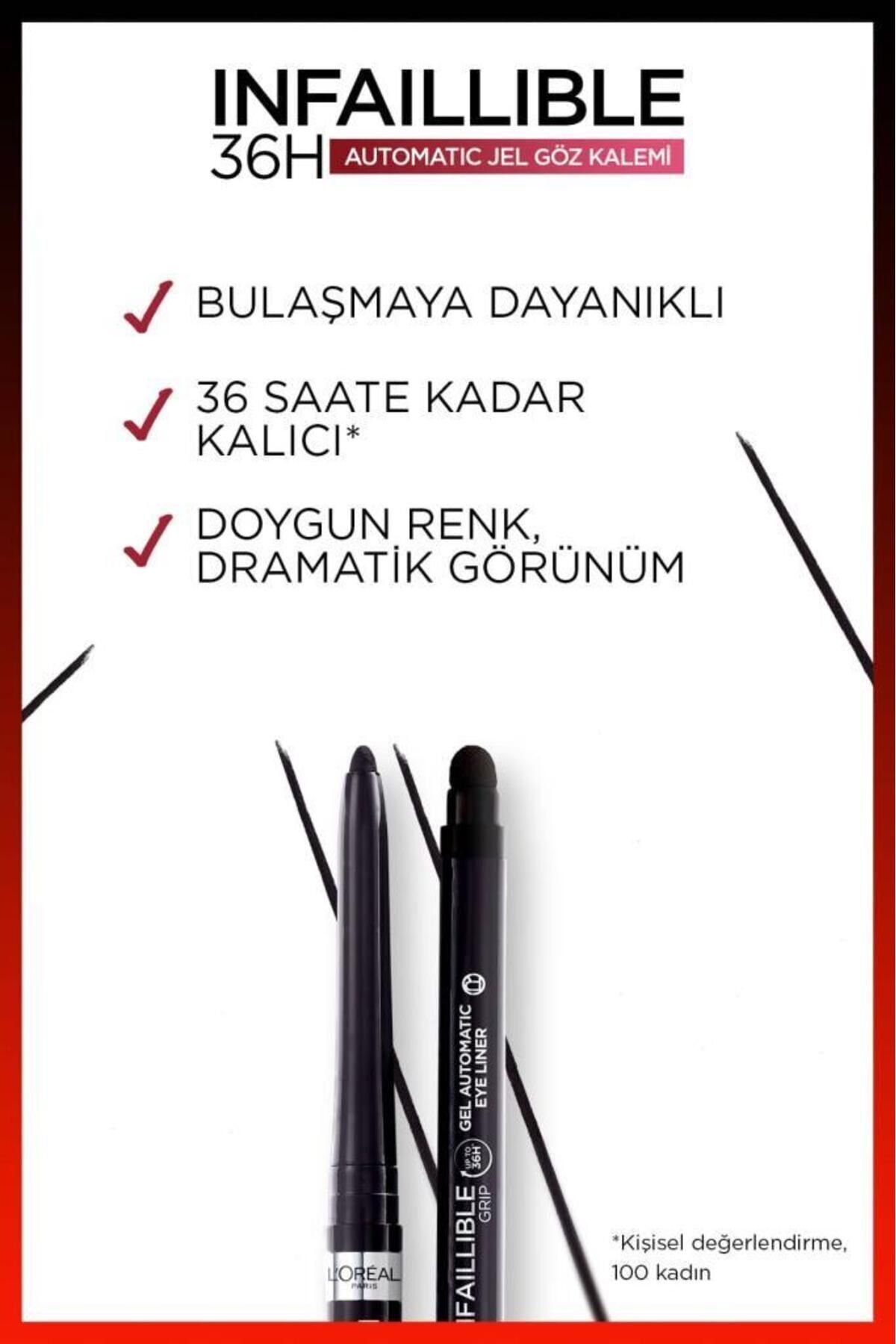 LOREAL PARİS INFAİLLİBLE GEL AUTOMATİC EYELİNER - JEL GÖZ KALEMİ NO: 12 BRONZED ESPRESSO-