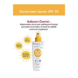 ACQUA PERFECTİON GÜNEŞ KORUYUCU SPREY SPF50 200ML UVA UVB KORUMASI. SUYA DAYANIKLI. LEKE ÖNLEYİCİ-