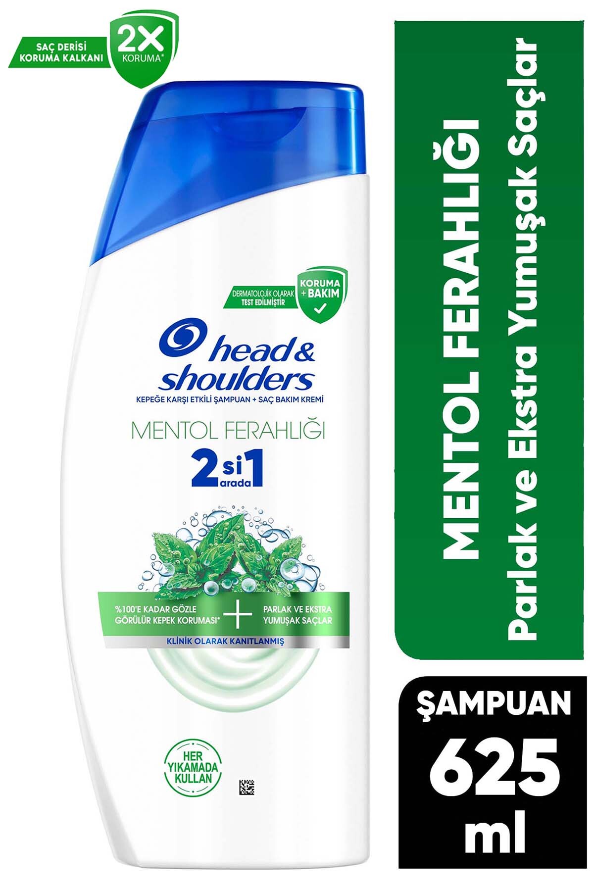 HEAD AND SHOULDERS MENTOL FERAHLIĞI 2Sİ1 ARADA ŞAMPUAN 625 ML-