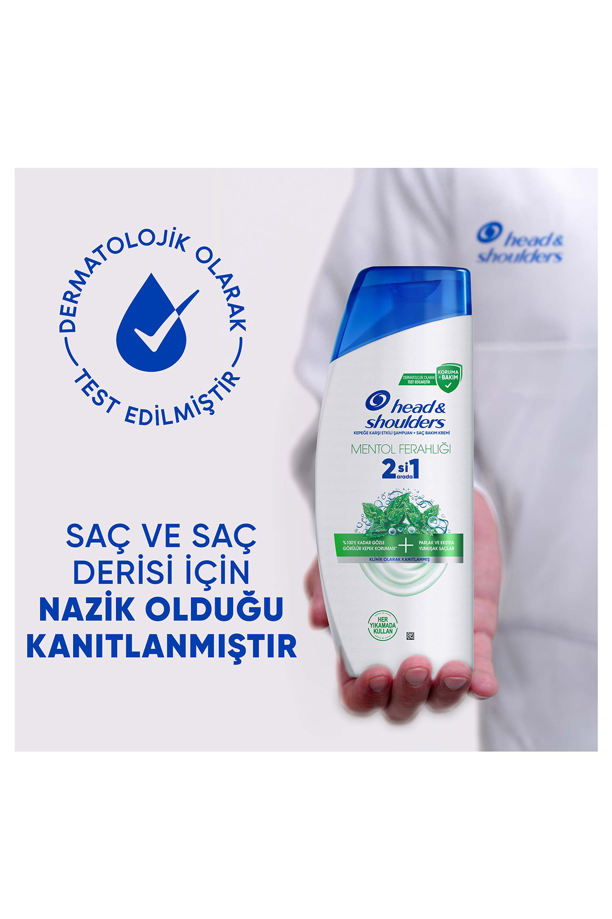HEAD AND SHOULDERS MENTOL FERAHLIĞI 2Sİ1 ARADA ŞAMPUAN 625 ML-