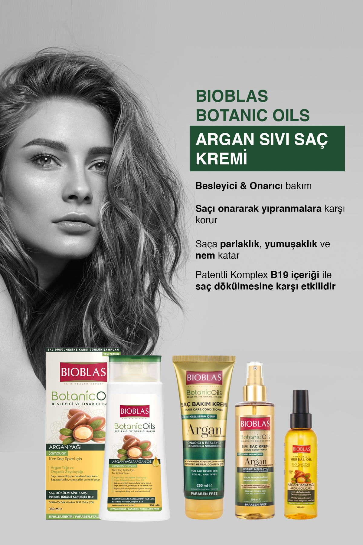BİOBLAS BOTANİC OİLS ARGAN YAĞLI SAÇ KREMİ 200 ML-