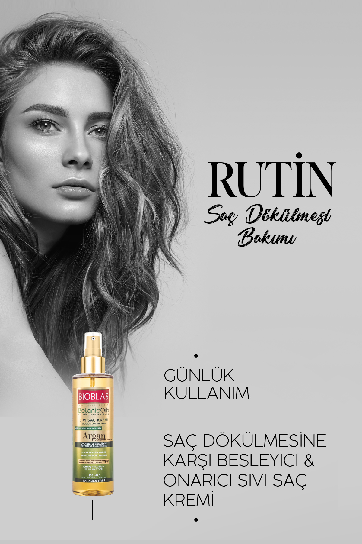 BİOBLAS BOTANİC OİLS ARGAN YAĞLI SAÇ KREMİ 200 ML-