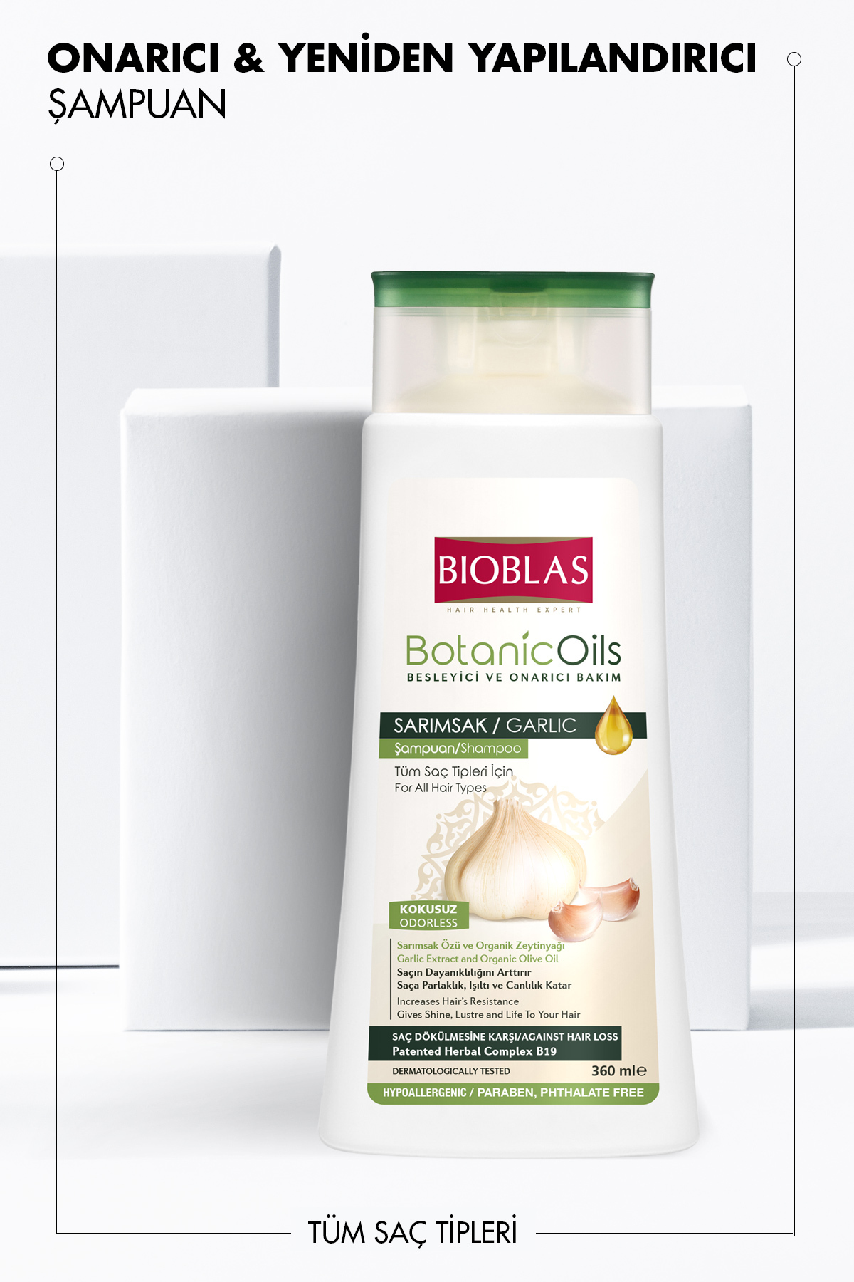 BOTANİC OİLS SARIMSAK ŞAMPUANI 360 ML-