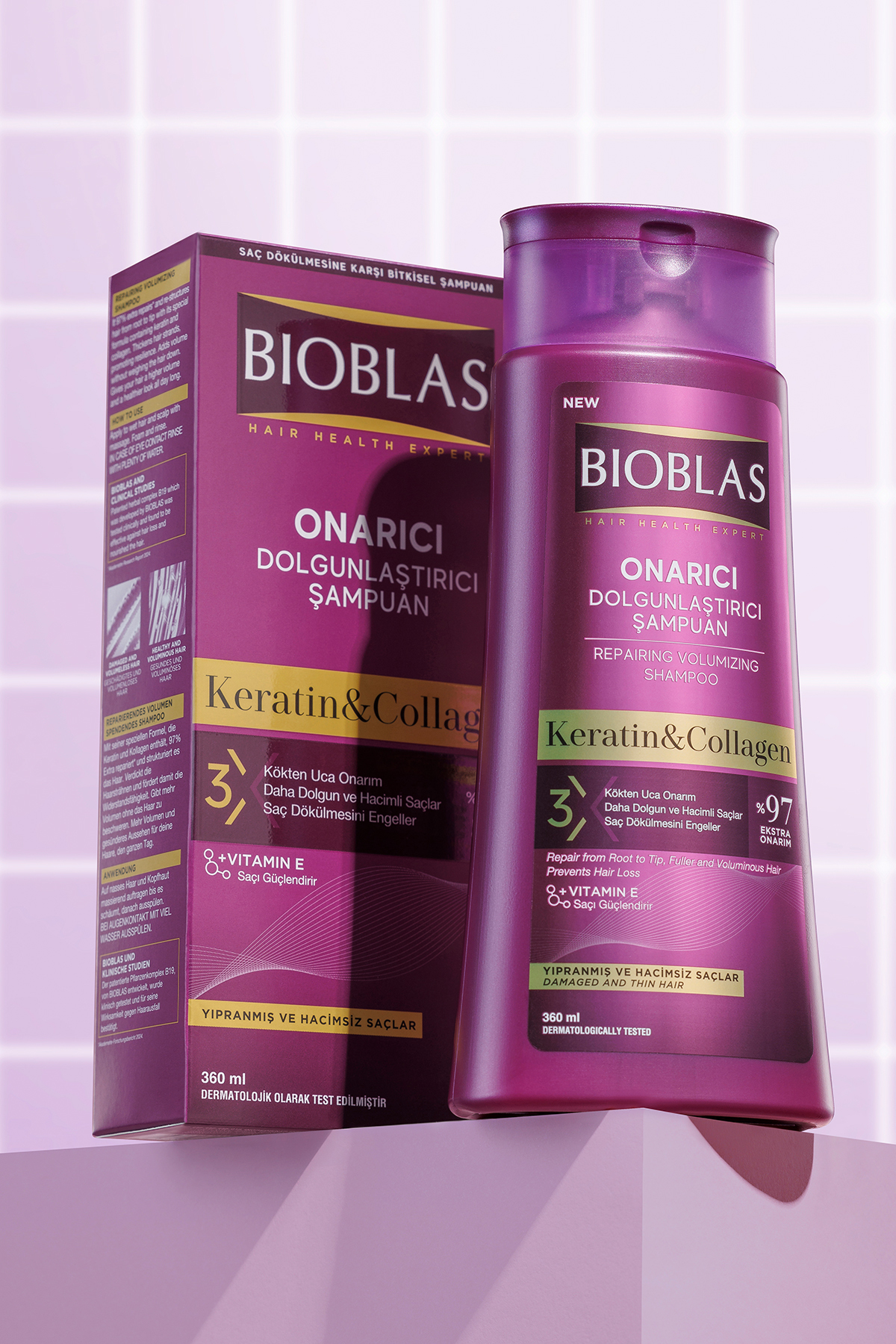 BİOBLAS SAÇ DÖKÜLMESİNE KARŞI KOLAJEN ŞAMPUAN 360ML-