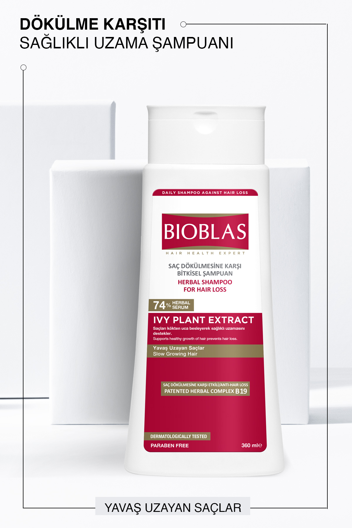 BİOBLAS PROCYANİDİN SAÇ DÖKÜLMESİNE KARŞI SAĞLIKLI ŞAMPUAN 360ML-