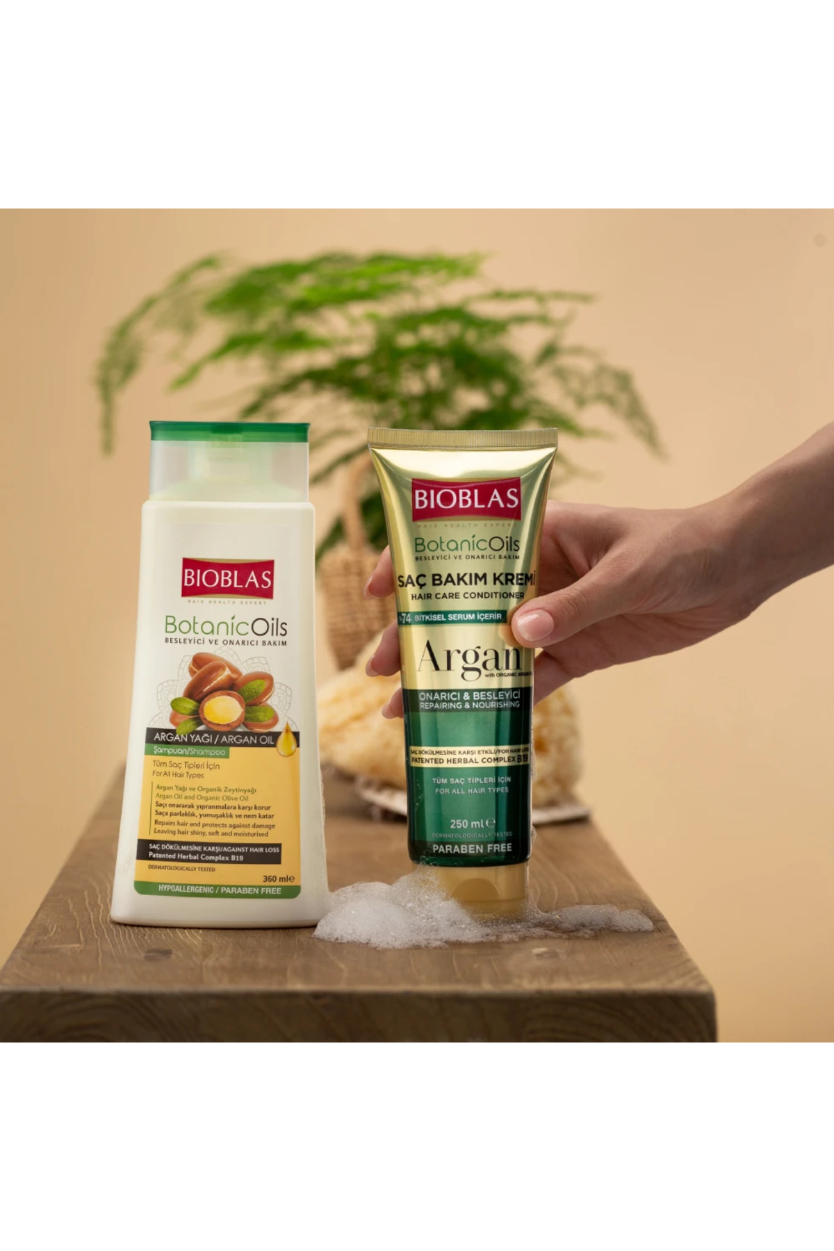 BİOBLAS BOTANİC OİLS ARGAN YAĞLI ŞAMPUAN 360 ML-