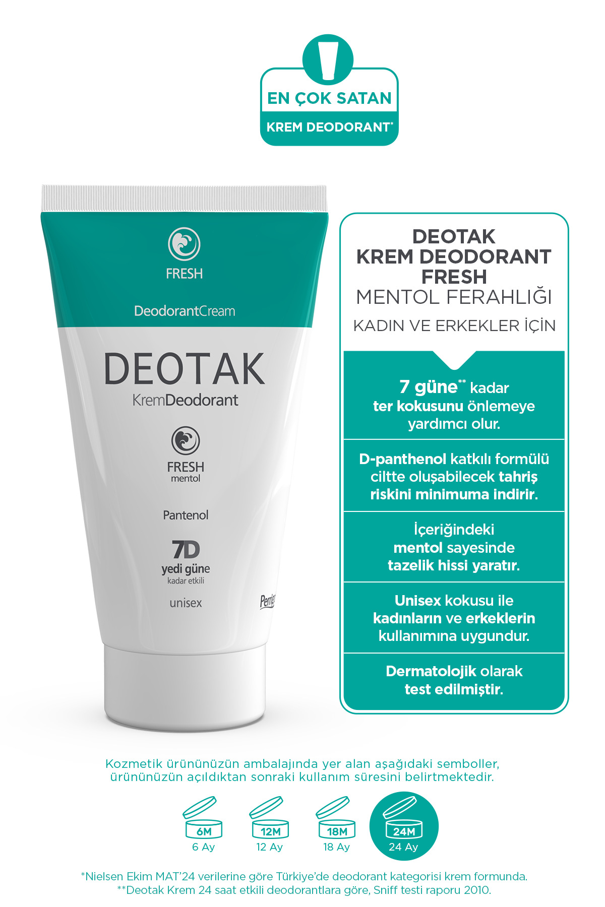 DEOTAK FRESH KREM DEODORANT 35 ML-