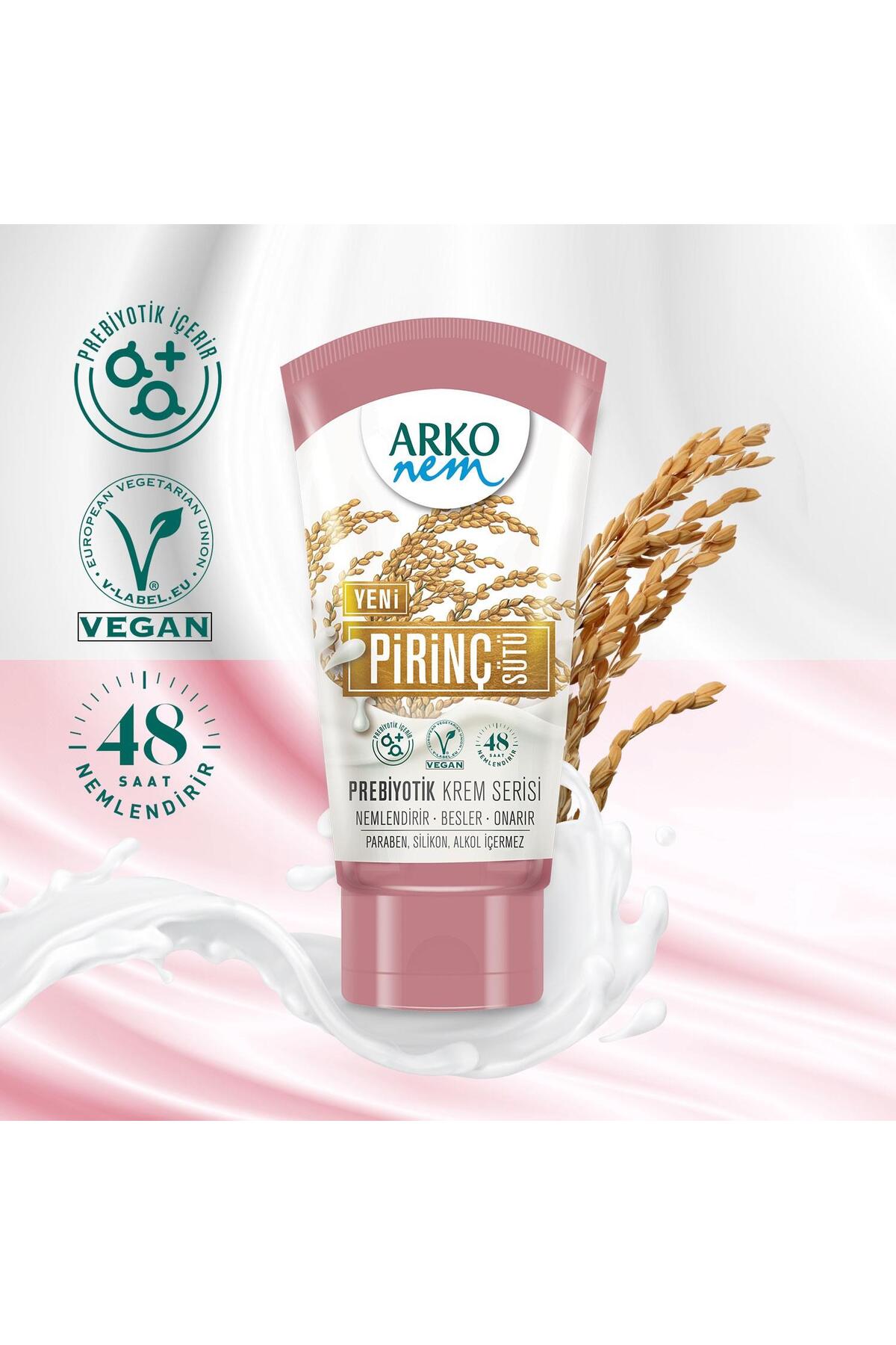 ARKO NEM PREBİYOTİK KREM SERİSİ PİRİNÇ SÜTÜ 60ML-