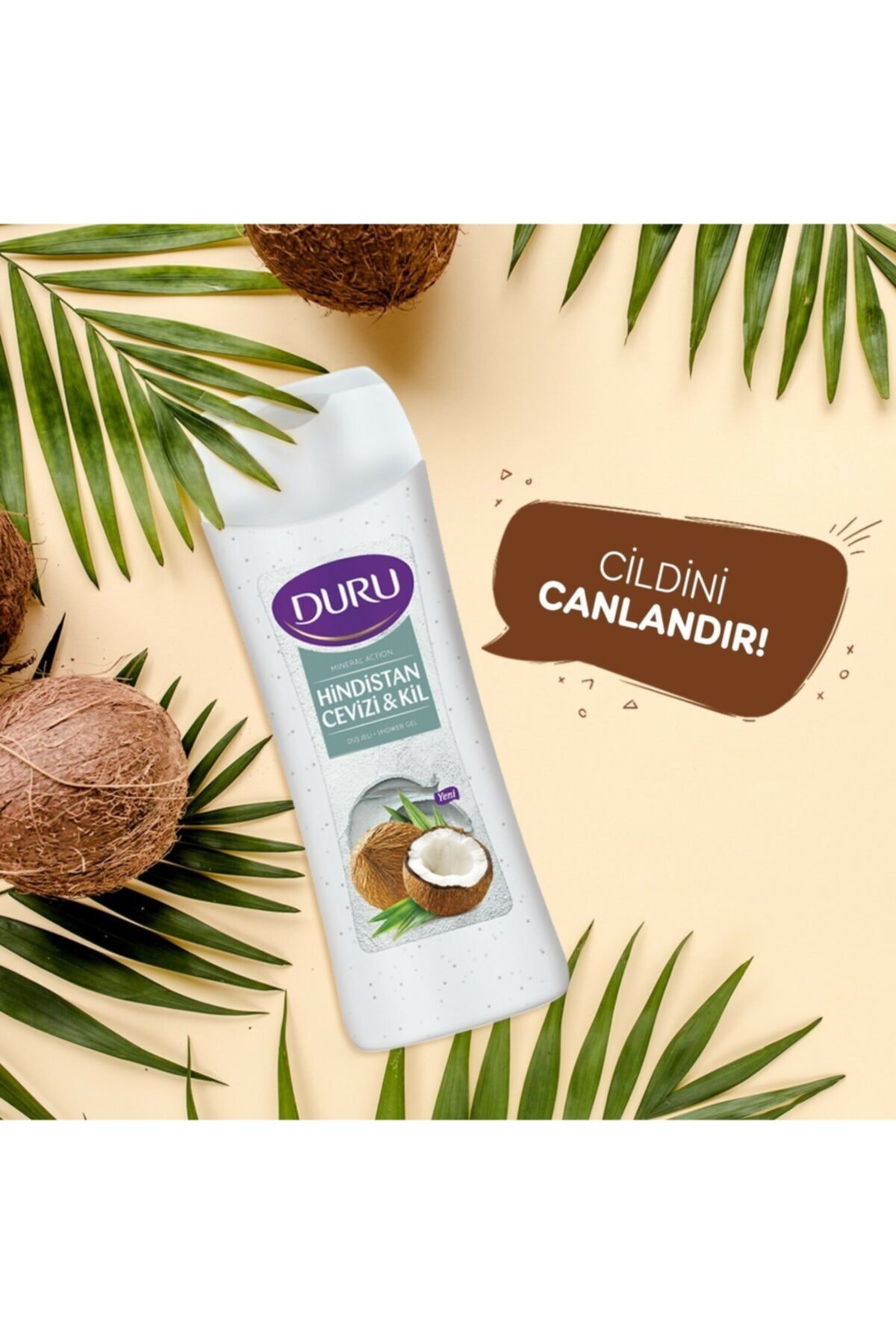 DURU MİNERAL ACTİON ARGAN YAĞI & KİL DUŞ JELİ 450-
