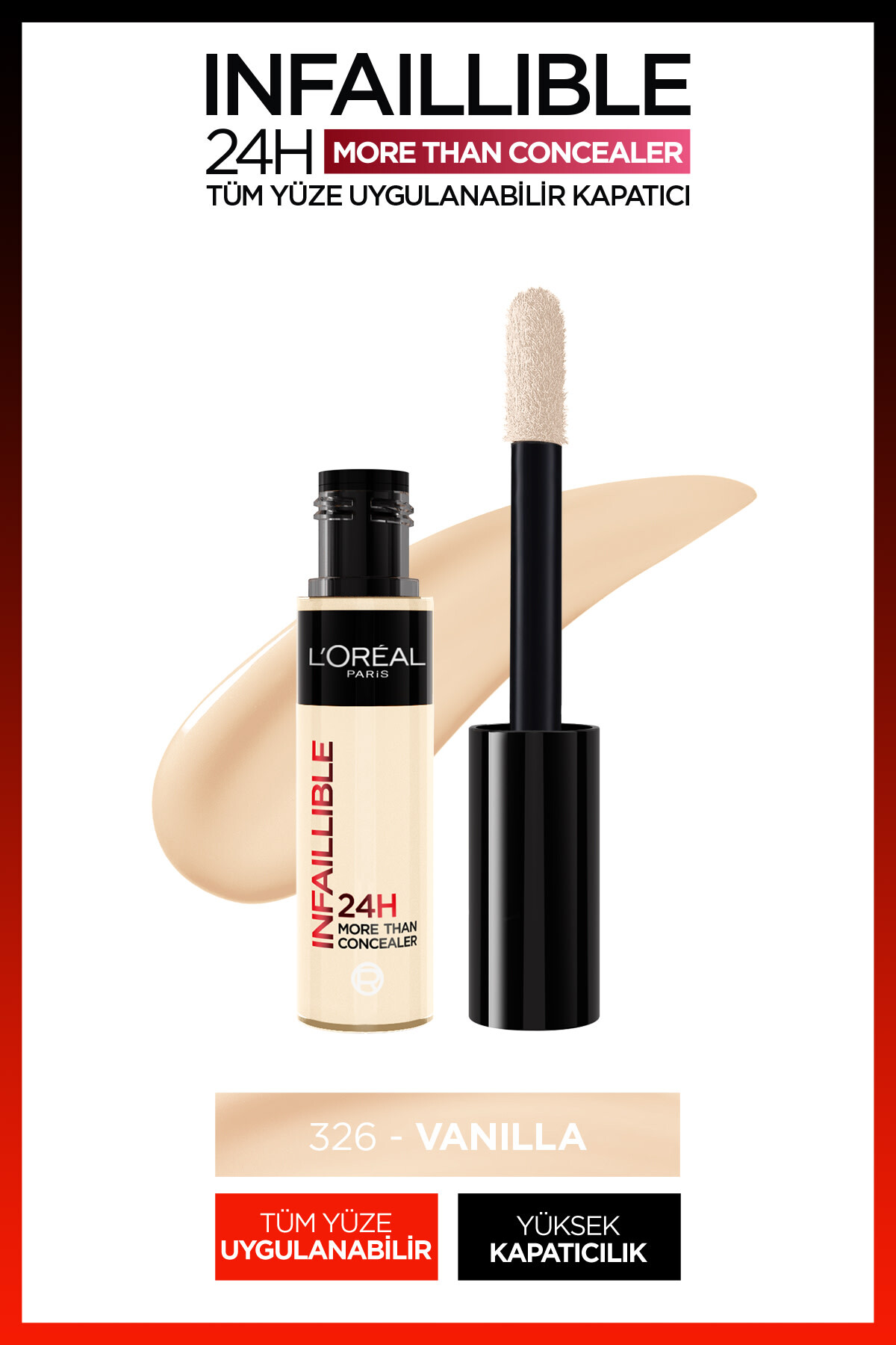 LOREAL PARİS TÜM YÜZE UYGULANABİLİR KAPATICI 326 VANİLLA-