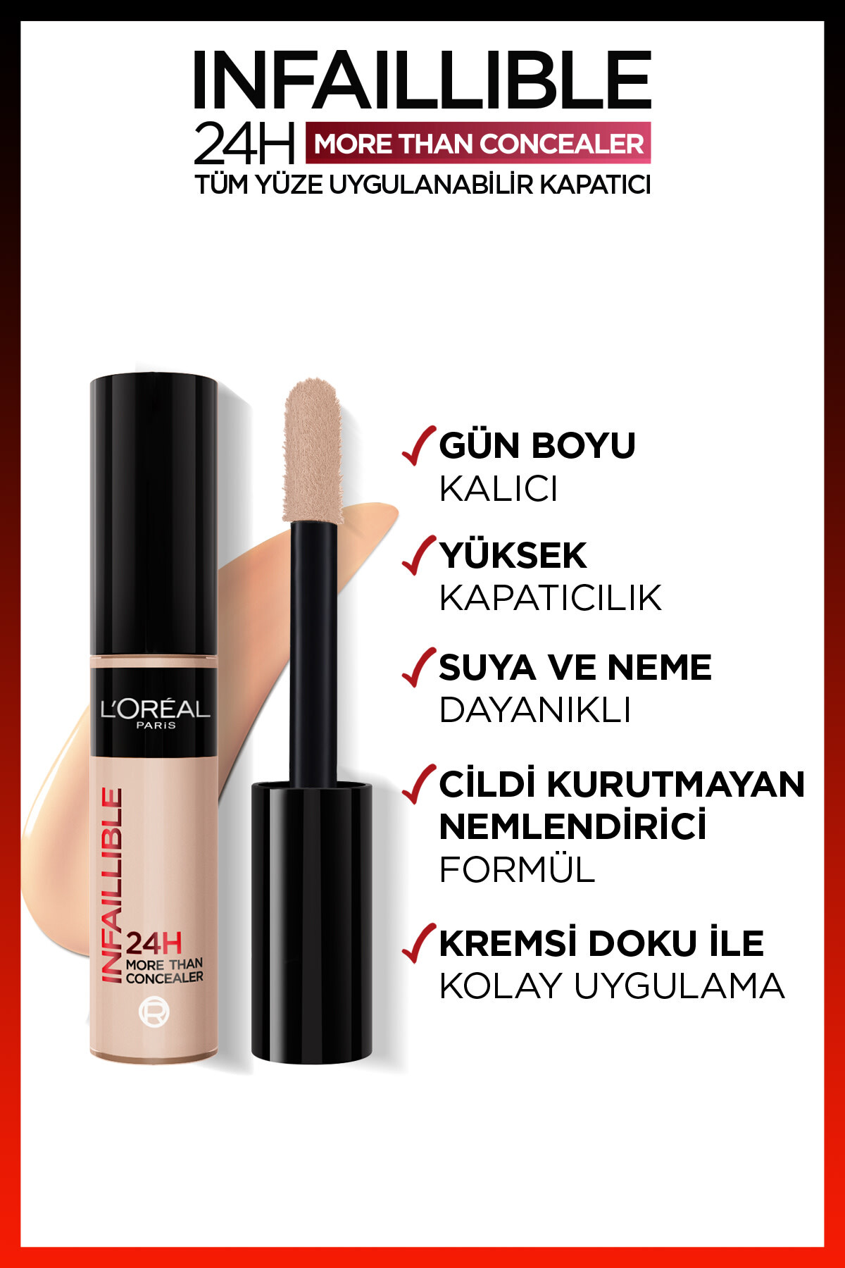 LOREAL PARİS TÜM YÜZE UYGULANABİLİR KAPATICI 326 VANİLLA-